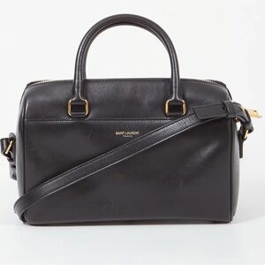 Saint Laurent Baby Duffle Black with Gold Accents